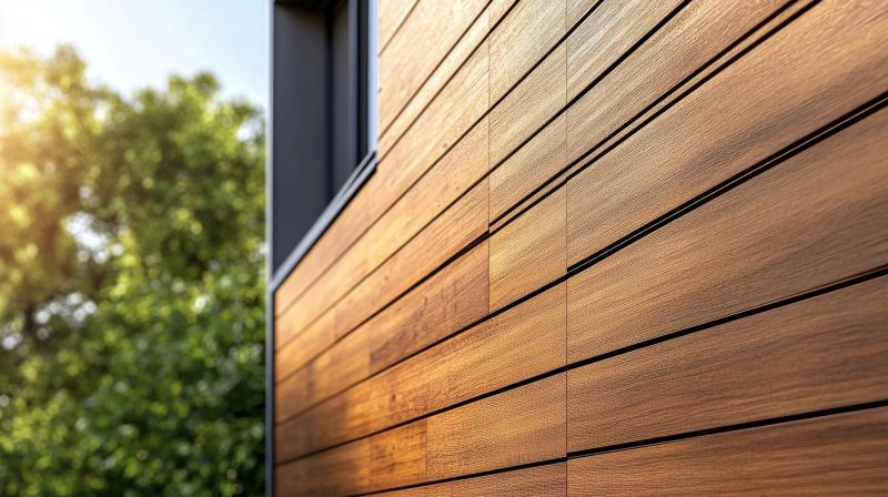 Faux Wood Siding Installation